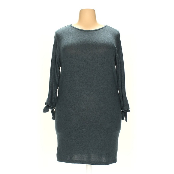 bobeau Dresses & Skirts - 5/25 Bobeau Gray Rayon Midi Dress Size Large